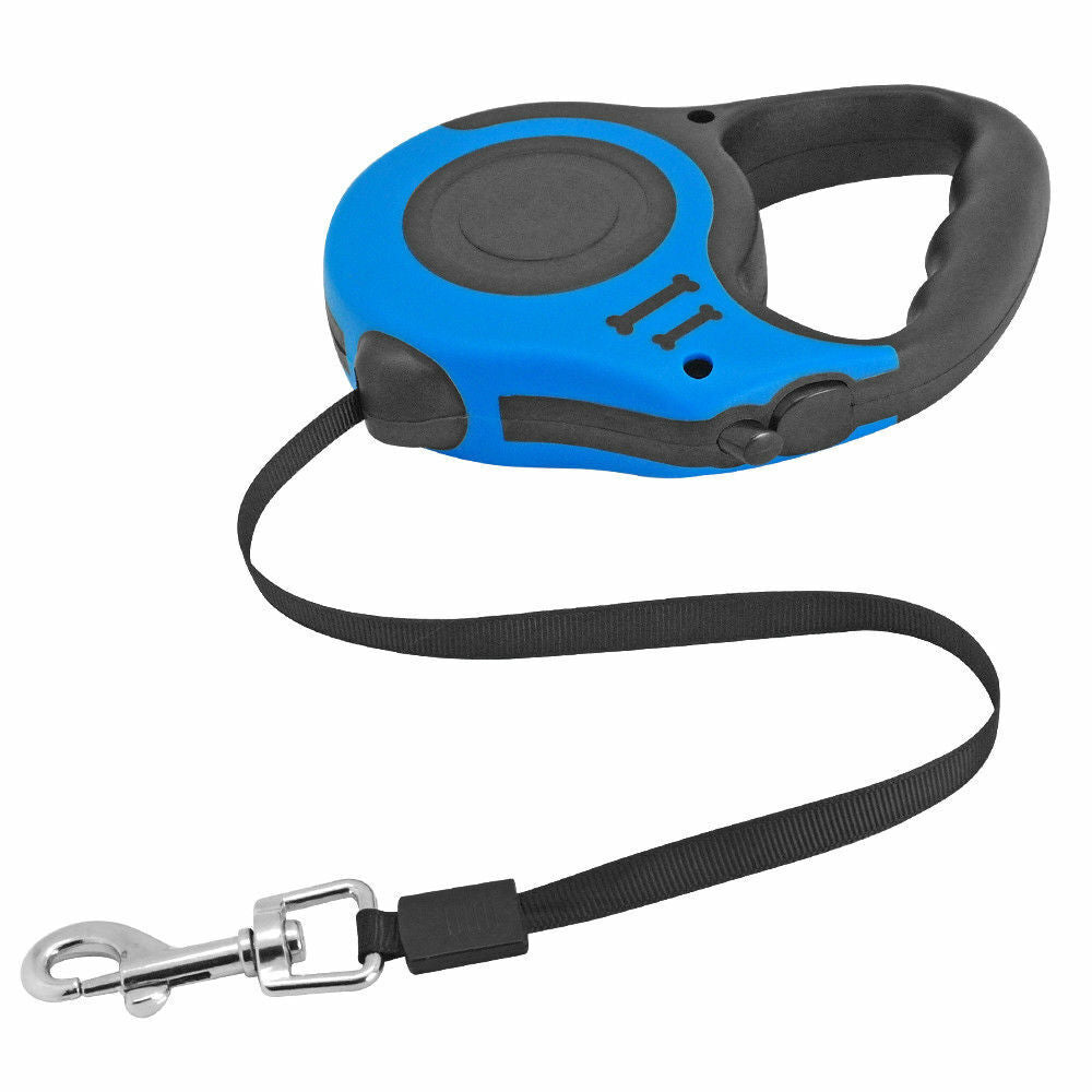 Automatic Retractable Dog Leash with Dual Size Options and Safety Brake & Lock System